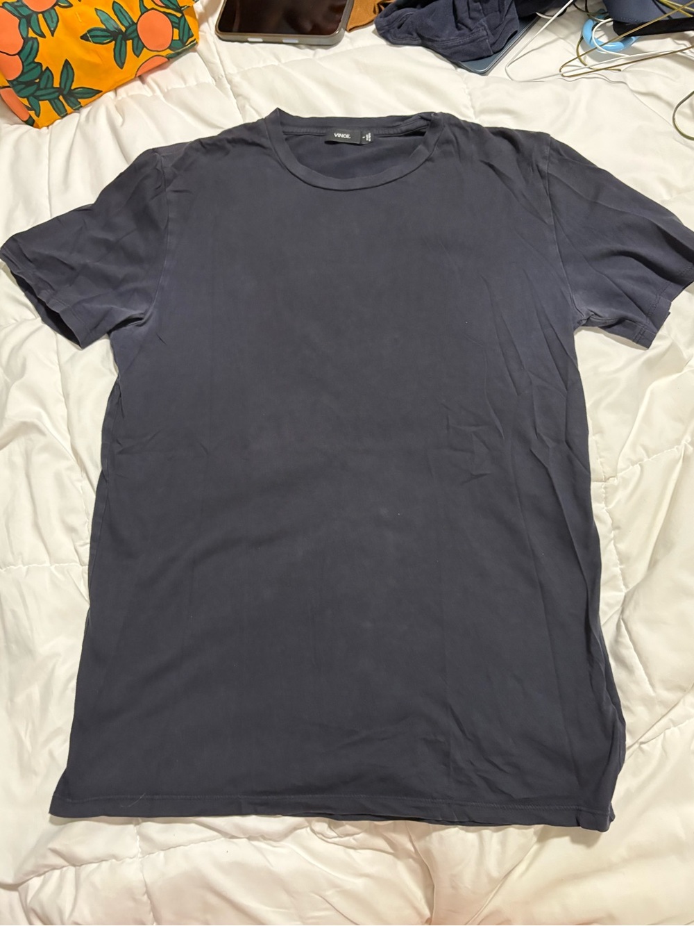 Vince Black Crewneck T-Shirt